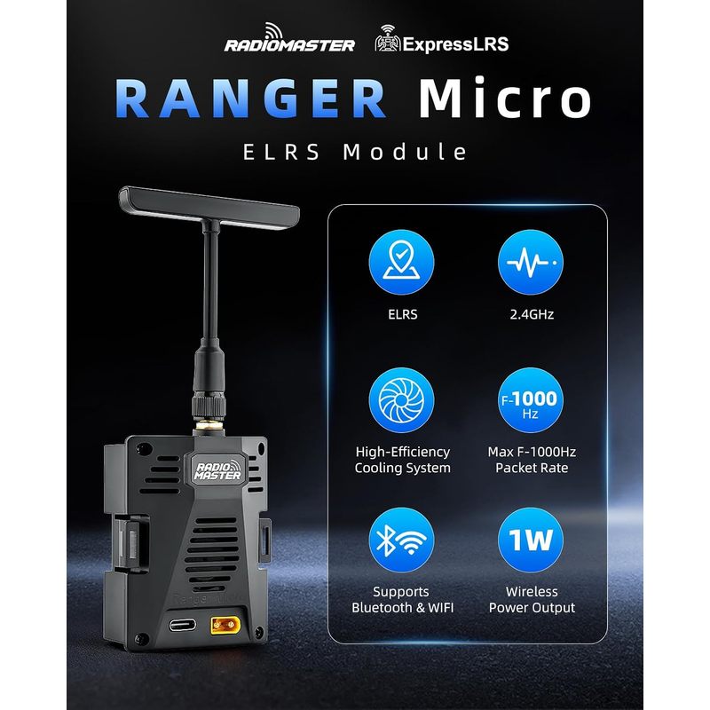 Módulo RadioMaster Ranger Micr - Radiomaster Ranger 2.4Ghz Elrs Module reseña y precio