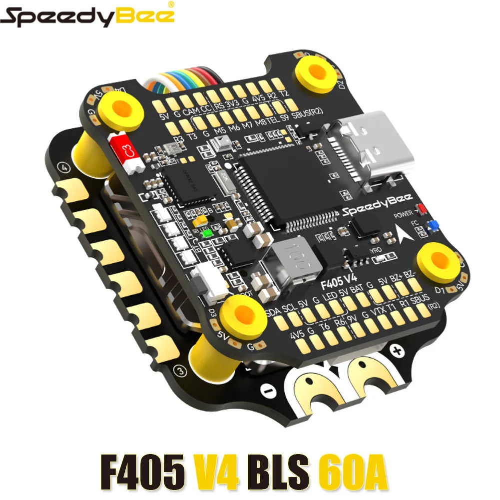 Apilamiento SpeedyBee F405 V4  - Speedybee F405 V4 Bls 55A Stack reseña y precio