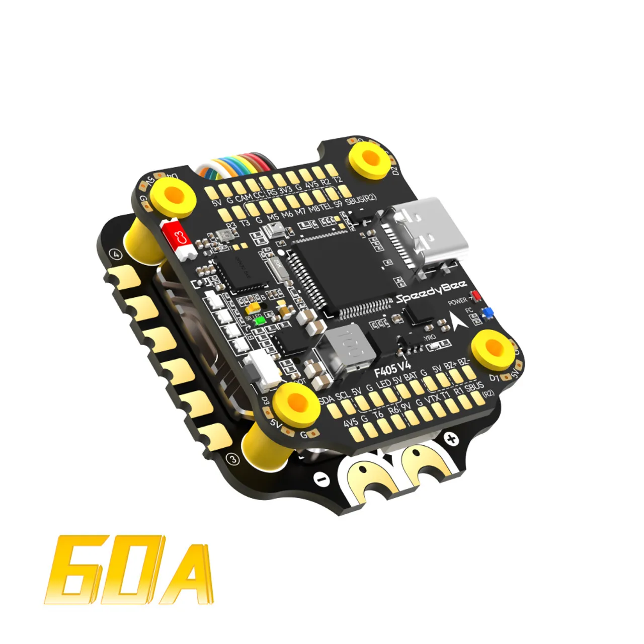 Apilamiento SpeedyBee F405 V4  - Speedybee F405 V4 Bls 55A Stack reseña y precio
